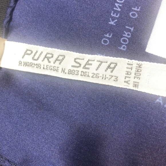 Pura Seta Italian Silk Nautical Scarf - Picture 6 of 6